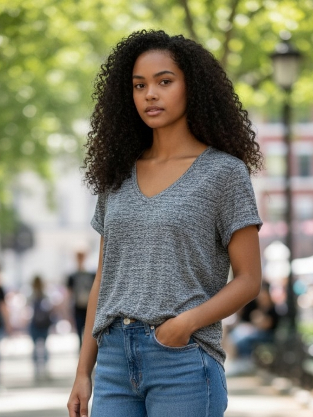 Cotton On Heather Gray Knit Top